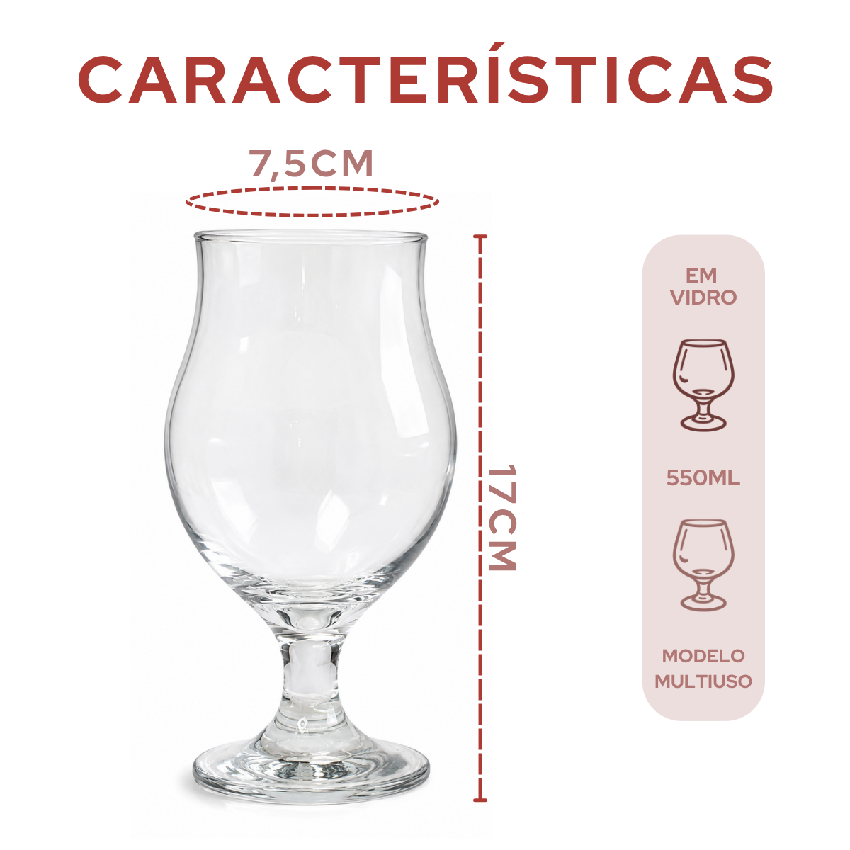 Taça de Vidro Denver 550ml