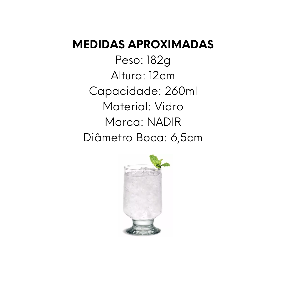 Taça Casual Nadir 260ml Nadir