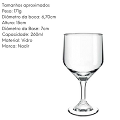 Taça de Vinho Buffet 260ml Nadir
