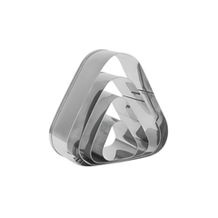 Jogo 4 Cortadores de Esfiha de aço inox - A Gourmet