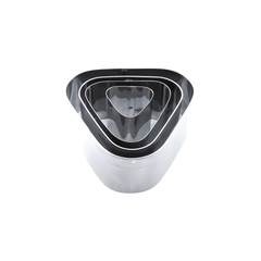 Jogo 4 Cortadores de Esfiha de aço inox - A Gourmet