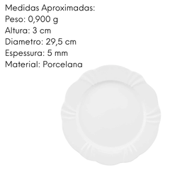 Prato Raso Soleil White 29,5cm