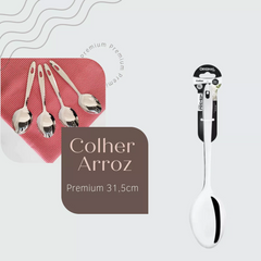 Colher Premium aço inox 31,5cm - A Gourmet