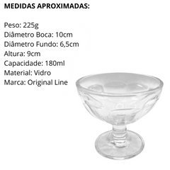 Taça Jade Sobremesa 180ml Vidro - A Gourmet