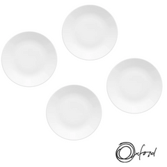 Kit 6 Prato Raso Coup White Oxford - A Gourmet