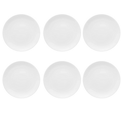 Kit 6 Prato Raso Coup White Oxford - A Gourmet