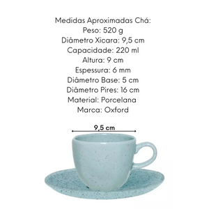 Xicara de Chá 220ml Blue Bay Oxford Oxford