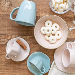 Xicara de Café 75ml Blue Bay de Porcelana Oxford