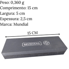 Pedra Dupla Face 15cm Mundial Hercules