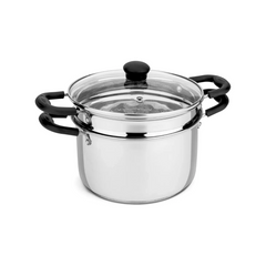 Espagueteira em aço inox 4,4L Fundo Triplo Hercules