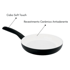Frigideira Preta Revestimento Cerâmica Mundial Hercules
