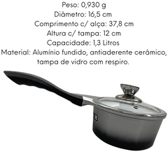 Panela Com Tampa Platinum 16cm 2ªLinha Hercules