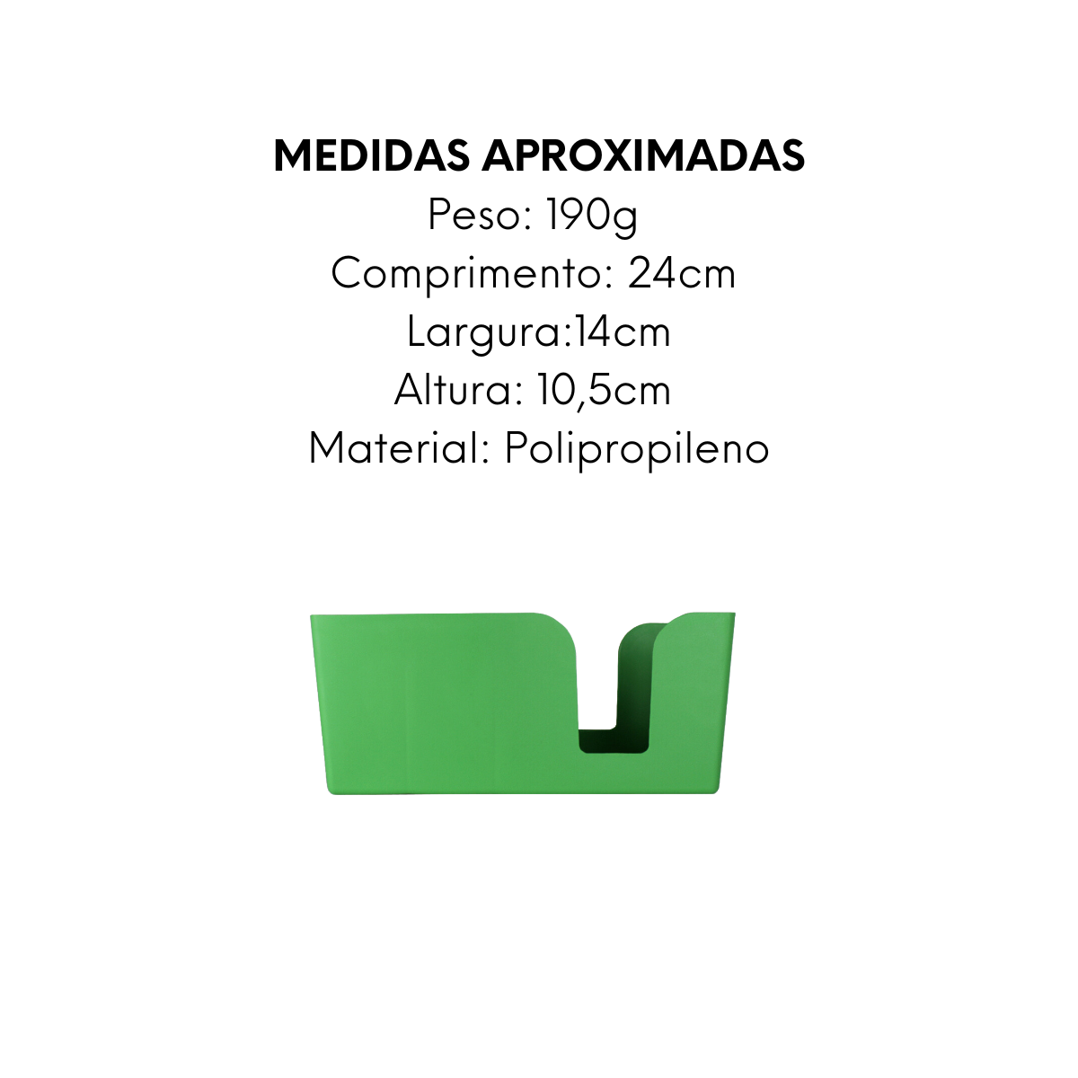 Organizador para bar Verde de Polipropileno Plastcom