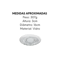 Prato de Sobremesa Prescale 16cm de Vidro - A Gourmet