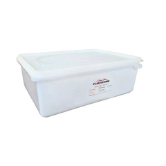Organizador Caixa de 11L Branco Com Tampa Plastcom