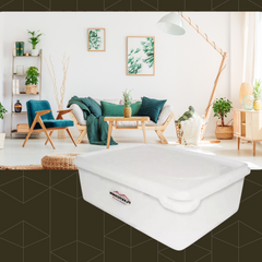 Pote Organizador C/ Tampa Resistente 7,5L Polietileno Plastcom