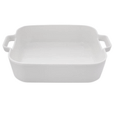 Travessa Retangular Refrataria 1L Branca Etilux