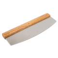 Cortador de Pizza Aço Inox e Cabo Madeira