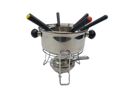 Conjunto Fondue em Aço Inox 10Pçs Imporiente