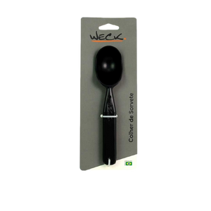 Colher de Sorvete Preta em Aço Inox Weck