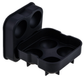 Forma de Gelo de Silicone Formato Esfera Preto