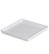 Prato Square Branco em Polipropileno A Gourmet