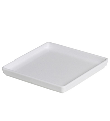 Prato Square Branco em Polipropileno A Gourmet