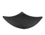 Prato Quadrado Côncavo Black 15cm Melamina Bestfer