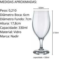 Taça Cerveja Windsor 330ml Nadir