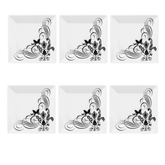 Conjunto de 6 Prato S/Mesa Tatto - A Gourmet