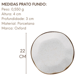 Prato Fundo Ryo Maresia Porcelana Oxford Oxford
