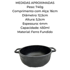 Cumbuca de Ferro Fundido 450ml RIG