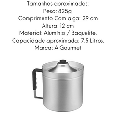 Bule Fervedor Hotel em Aluminio 7,5L em Aluminio ABC
