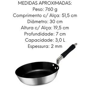 Frigideira Antiaderente Hotel N30 Cabo Baquelite ABC