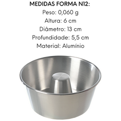 Forma Lisa Com Tubo N12 em Aluminio Ramos