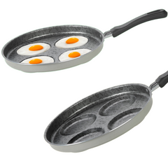 Frigideira 4 Ovos Antiaderente Cinza/Grafite Ramos