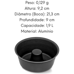 Forma Com Tubo Antiaderente Grafite Ramos