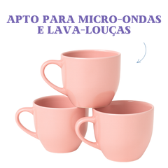 Xicara Chá Porcelana Rosa