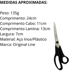 Tesoura 9° Premium Aço inox Original