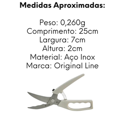 Tesoura Frango Premium Aço Inox - A Gourmet