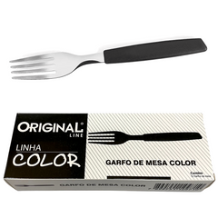 Garfo de Mesa Color Preto em Aço inox Original