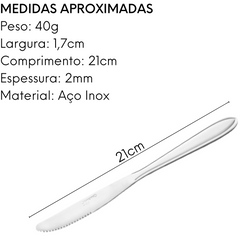 Faca Churrasco América Com Ponta Arredondada Original