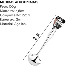 Concha América M Aço inox Original