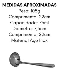 Concha America M de Aço Inox Original
