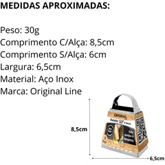 Ralador 4 Faces 8,5cm Aço Inox Original