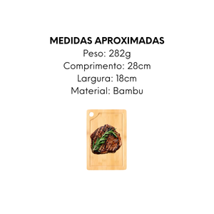 Tábua de Corte Bambu - A Gourmet