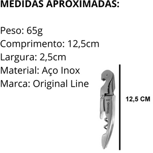 Saca Rolha 3 em 1 San Jose Aço Inox - A Gourmet