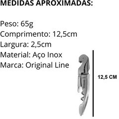 Saca Rolha 3 em 1 San Jose Aço Inox - A Gourmet