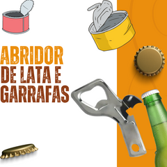 Abridor Lata e Garrafa Metal - A Gourmet