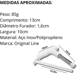Furador Abridor Coco Aço Inox Original